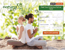 Tablet Screenshot of naturalawakeningssingles.com